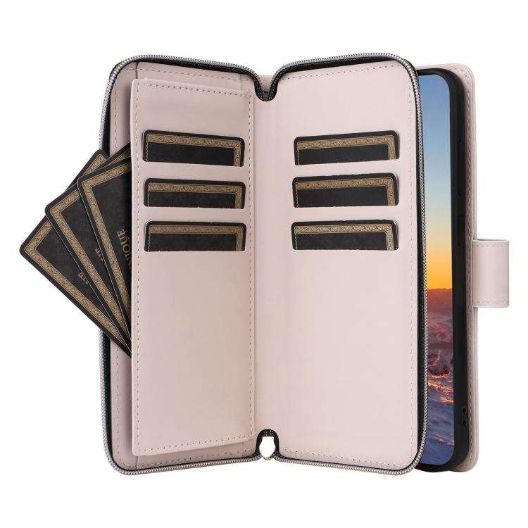 For Samsung Galaxy S25 FE 5G Crossbody Rhombic Zipper Tower Buckle Leather Phone Case with Lanyard