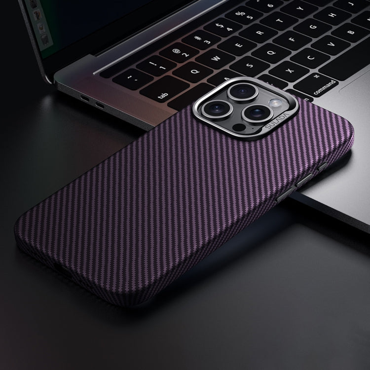 For iPhone 15 Pro Max SULADA 600D Kevlar Texture PC Shockproof Phone Case