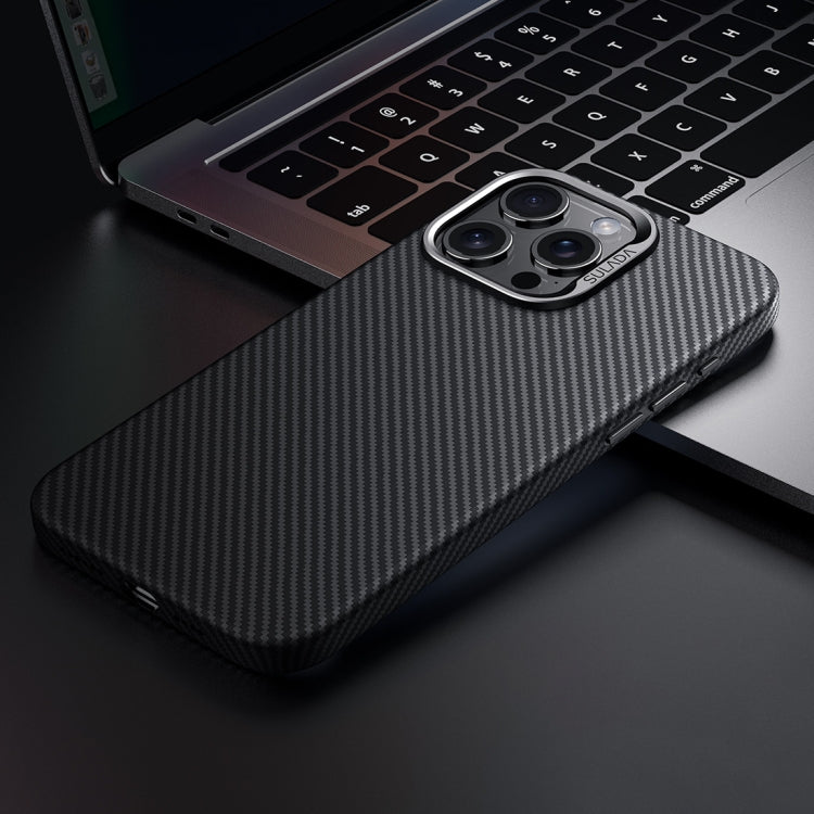 For iPhone 15 Pro SULADA 600D Kevlar Texture PC Shockproof Phone Case