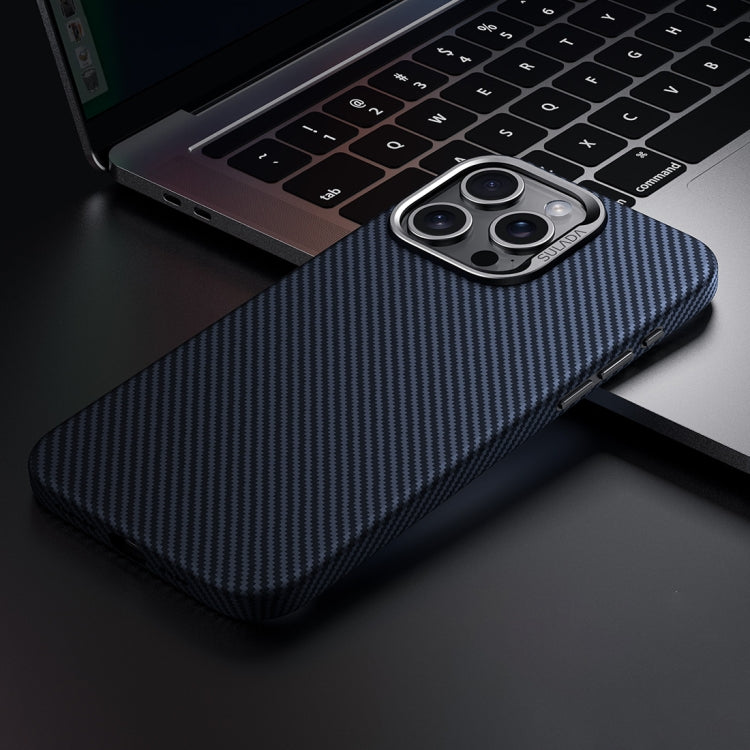 For iPhone 15 Pro SULADA 600D Kevlar Texture PC Shockproof Phone Case