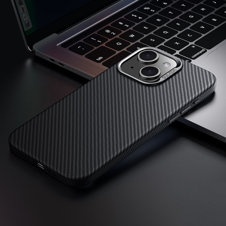 For iPhone 15 SULADA 600D Kevlar Texture PC Shockproof Phone Case