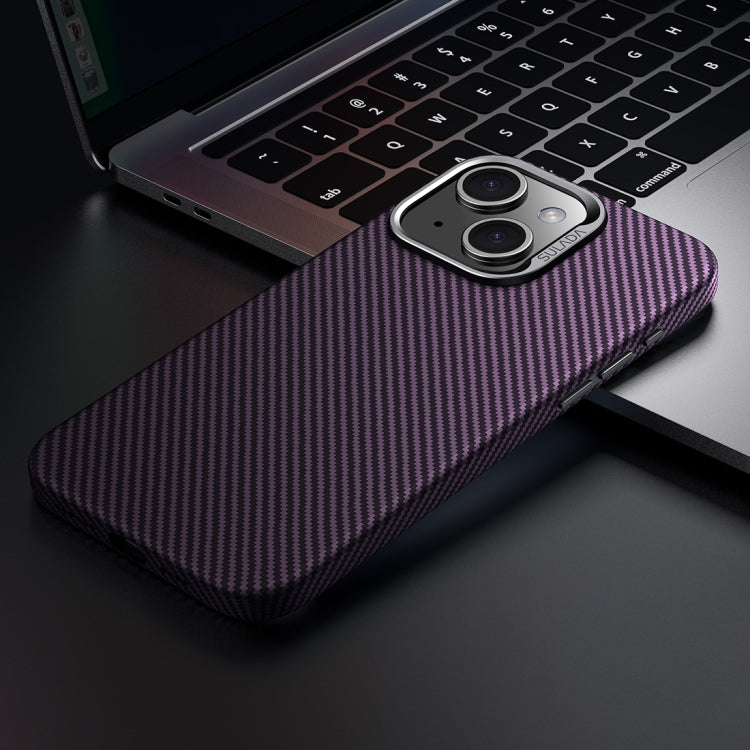 For iPhone 15 SULADA 600D Kevlar Texture PC Shockproof Phone Case