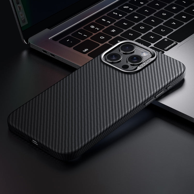 For iPhone 14 Pro Max SULADA 600D Kevlar Texture PC Shockproof Phone Case