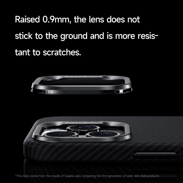 For iPhone 14 Pro SULADA 600D Kevlar Texture PC Shockproof Phone Case