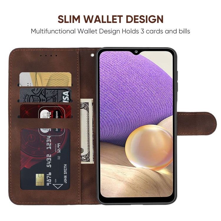 For Samsung Galaxy A32 5G Skin Feel Geometric Lines Leather Phone Case