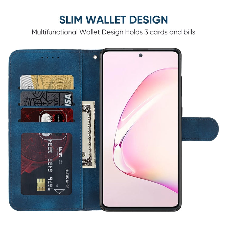 For Samsung Galaxy Note10 Lite Skin Feel Geometric Lines Leather Phone Case