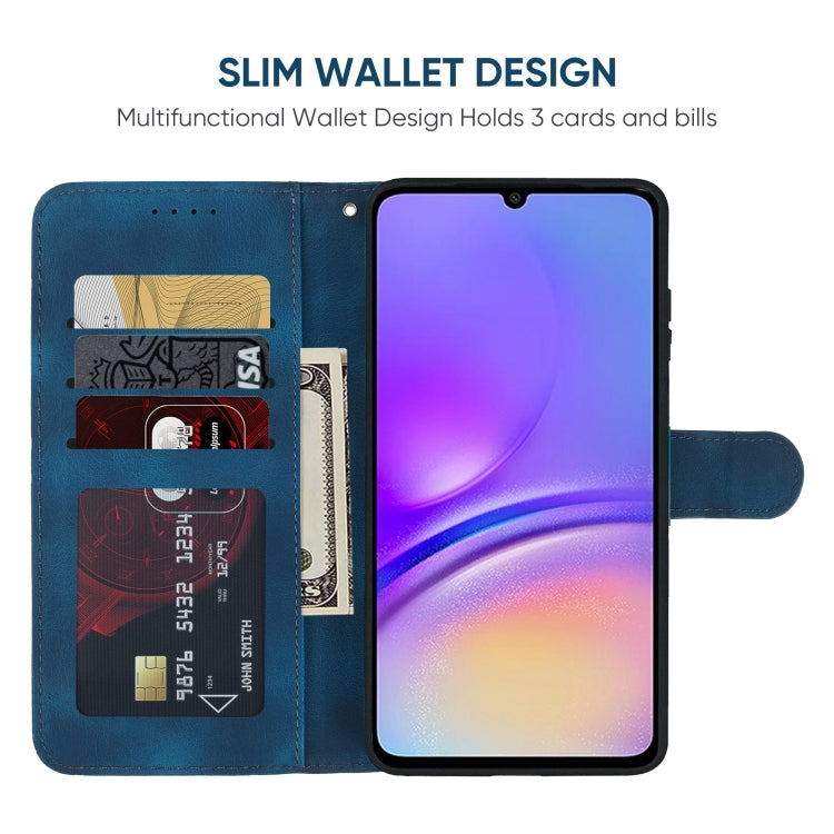 For Samsung Galaxy A05 Skin Feel Geometric Lines Leather Phone Case