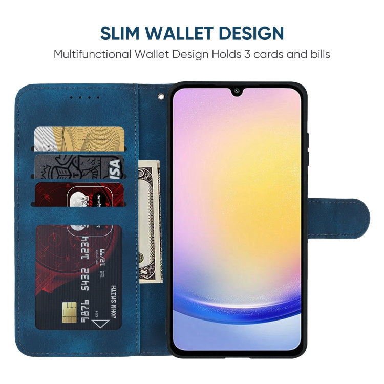 For Samsung Galaxy A25 5G Skin Feel Geometric Lines Leather Phone Case