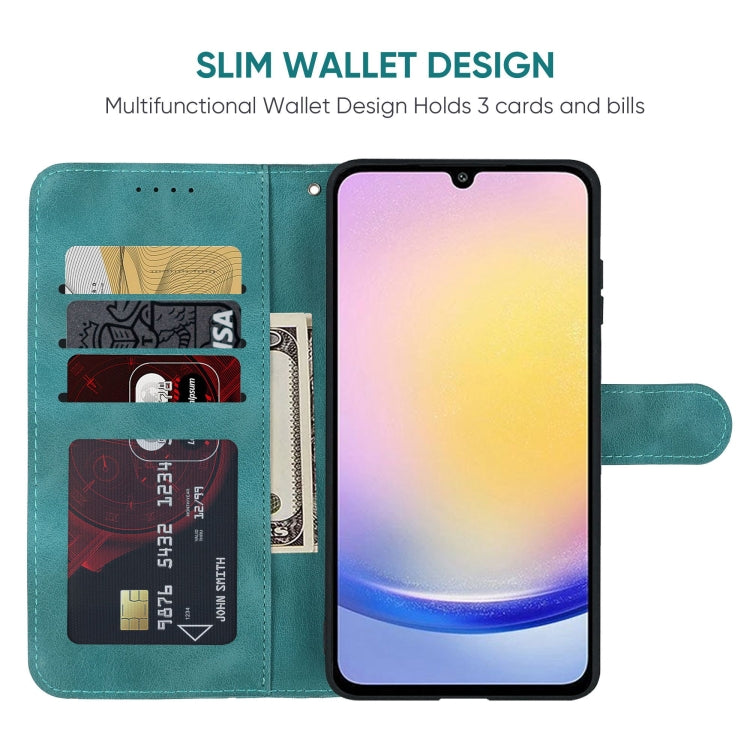 For Samsung Galaxy A25 5G Skin Feel Geometric Lines Leather Phone Case