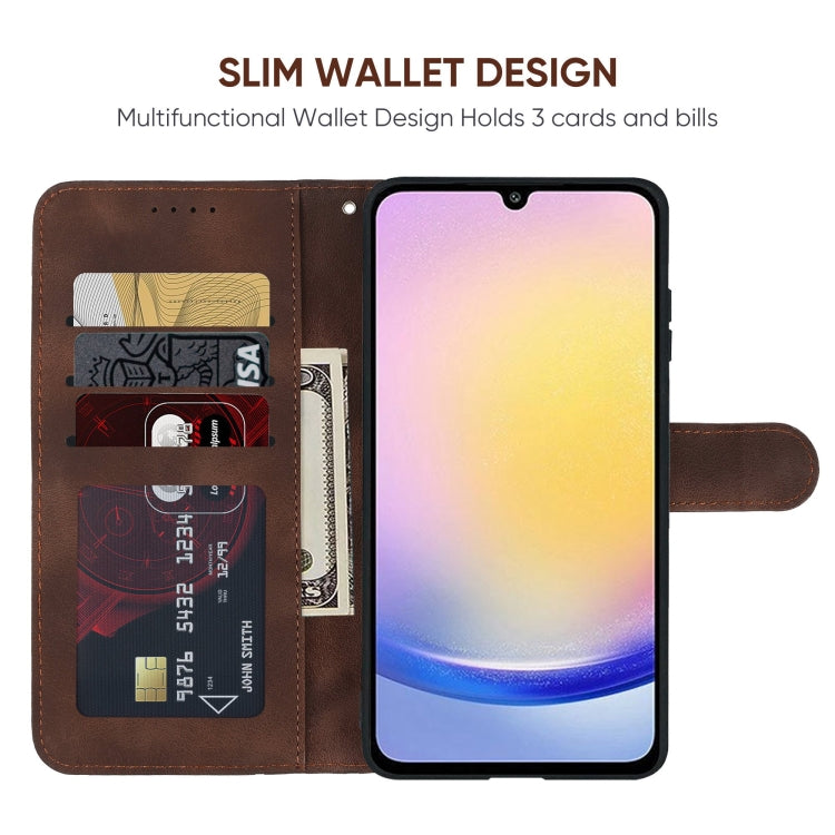 For Samsung Galaxy A25 5G Skin Feel Geometric Lines Leather Phone Case