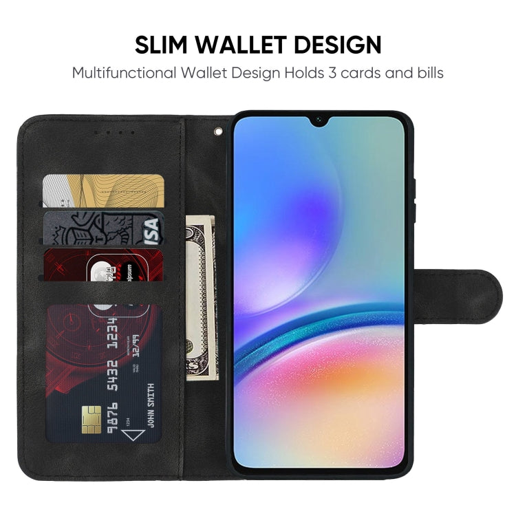 For Samsung Galaxy A05s Skin Feel Geometric Lines Leather Phone Case