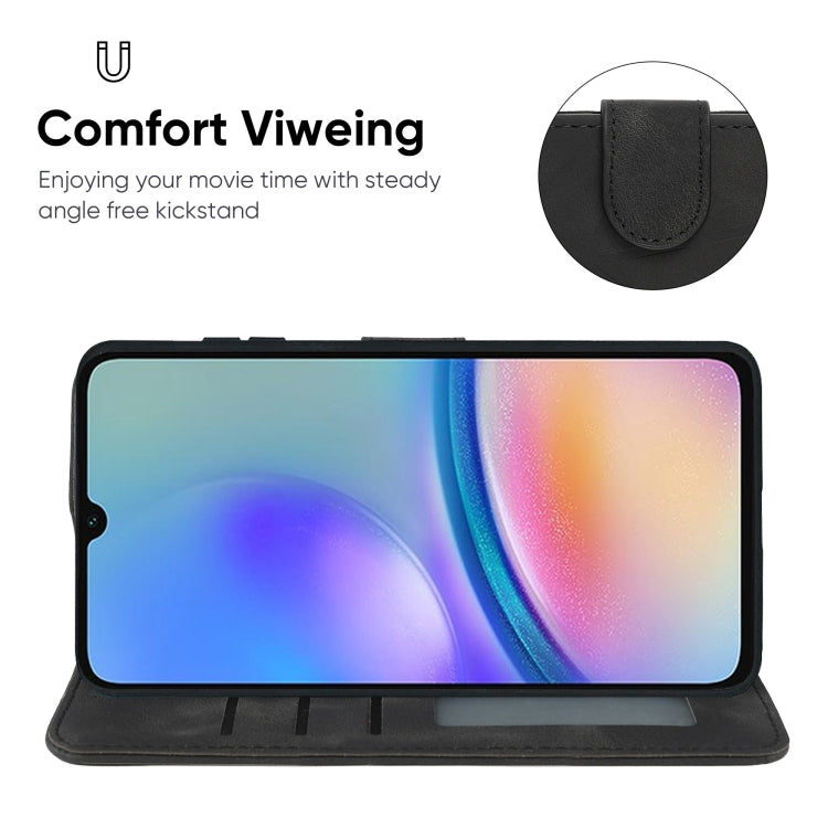 For Samsung Galaxy A05s Skin Feel Geometric Lines Leather Phone Case