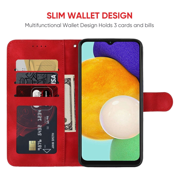 For Samsung Galaxy A13 5G Skin Feel Geometric Lines Leather Phone Case