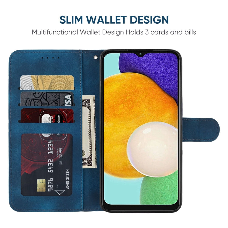 For Samsung Galaxy A13 5G Skin Feel Geometric Lines Leather Phone Case