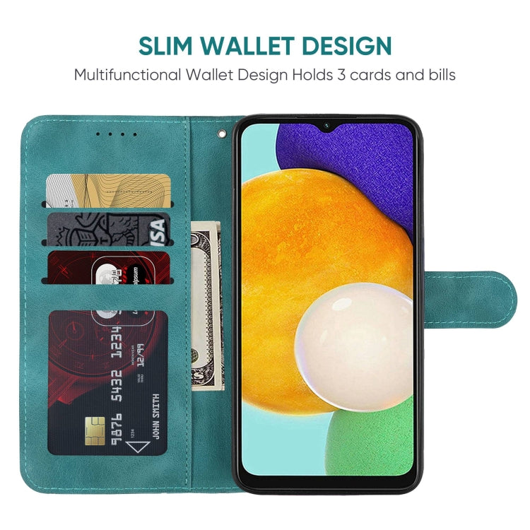 For Samsung Galaxy A13 5G Skin Feel Geometric Lines Leather Phone Case