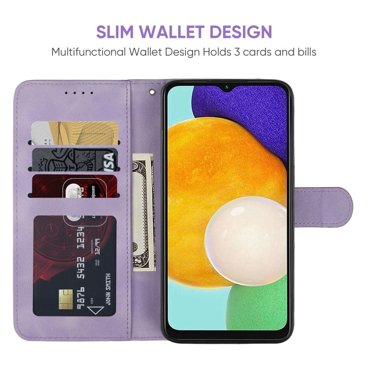 For Samsung Galaxy A13 5G Skin Feel Geometric Lines Leather Phone Case