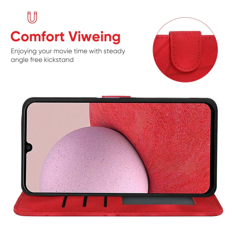For Samsung Galaxy A14 5G / 4G Skin Feel Geometric Lines Leather Phone Case