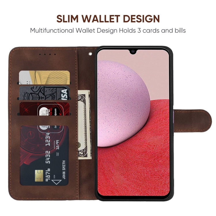 For Samsung Galaxy A14 5G / 4G Skin Feel Geometric Lines Leather Phone Case