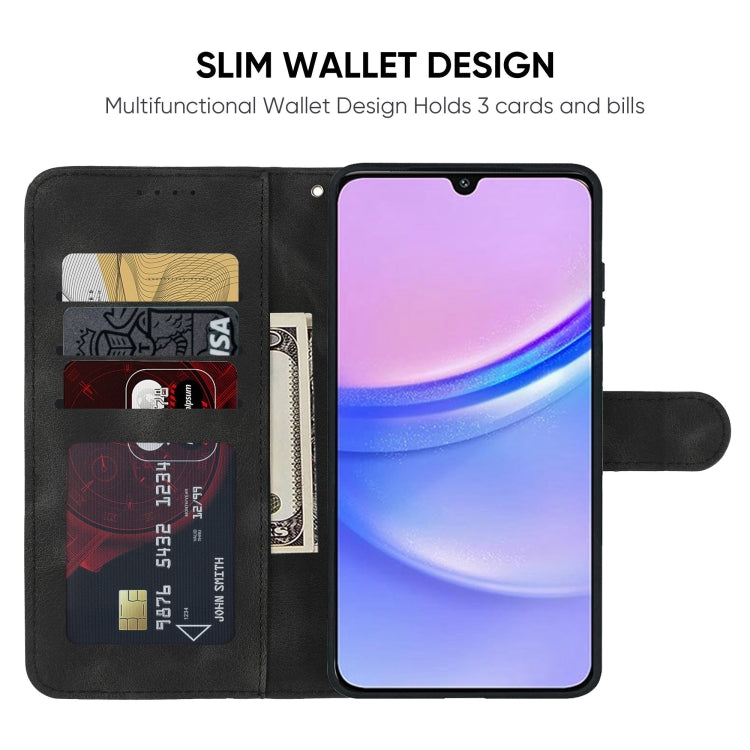 For Samsung Galaxy A15 Skin Feel Geometric Lines Leather Phone Case