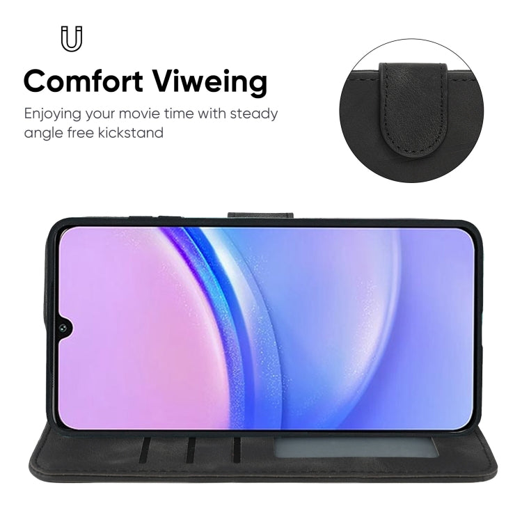 For Samsung Galaxy A15 Skin Feel Geometric Lines Leather Phone Case