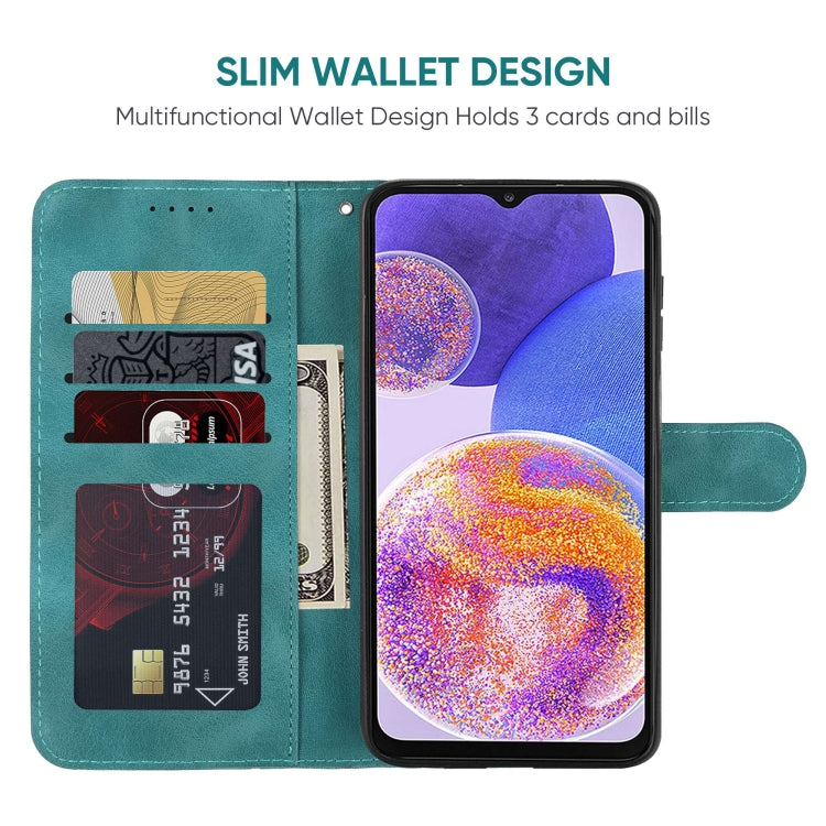 For Samsung Galaxy A23 Skin Feel Geometric Lines Leather Phone Case