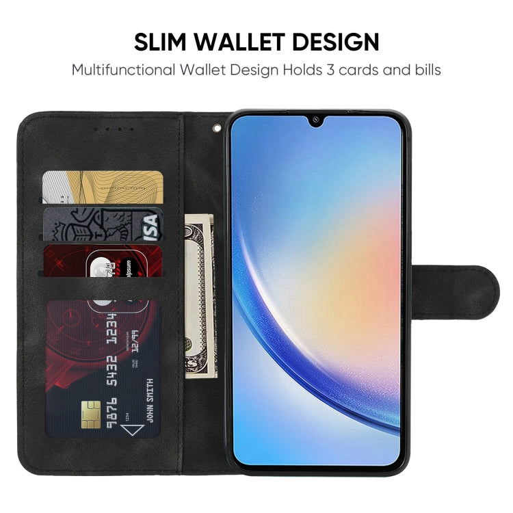 For Samsung Galaxy A34 5G Skin Feel Geometric Lines Leather Phone Case
