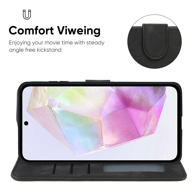 For Samsung Galaxy A35 5G Skin Feel Geometric Lines Leather Phone Case