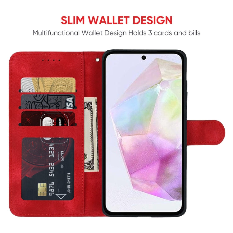 For Samsung Galaxy A35 5G Skin Feel Geometric Lines Leather Phone Case
