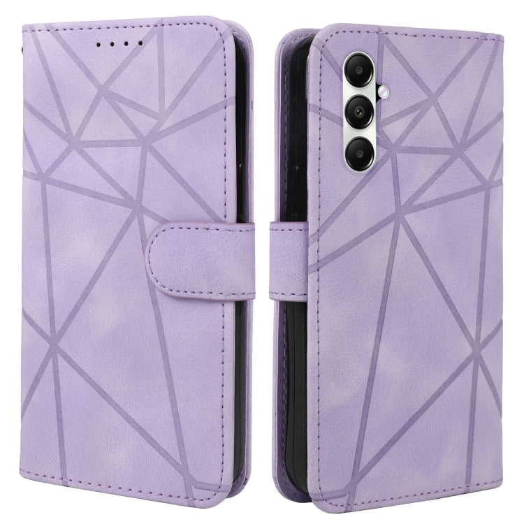 For Samsung Galaxy A35 5G Skin Feel Geometric Lines Leather Phone Case