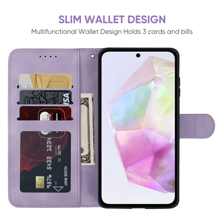 For Samsung Galaxy A35 5G Skin Feel Geometric Lines Leather Phone Case