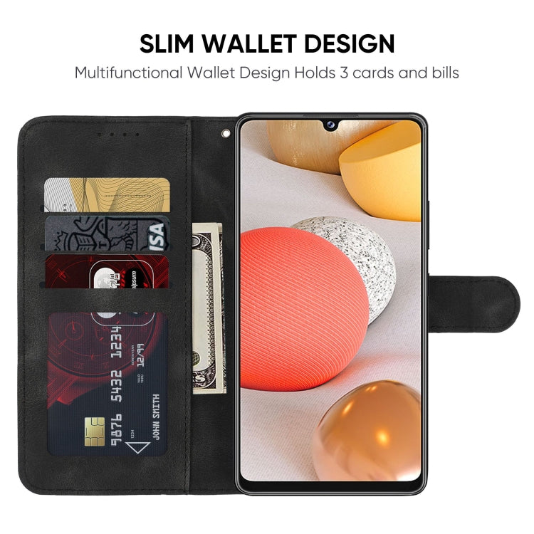 For Samsung Galaxy A42 5G Skin Feel Geometric Lines Leather Phone Case