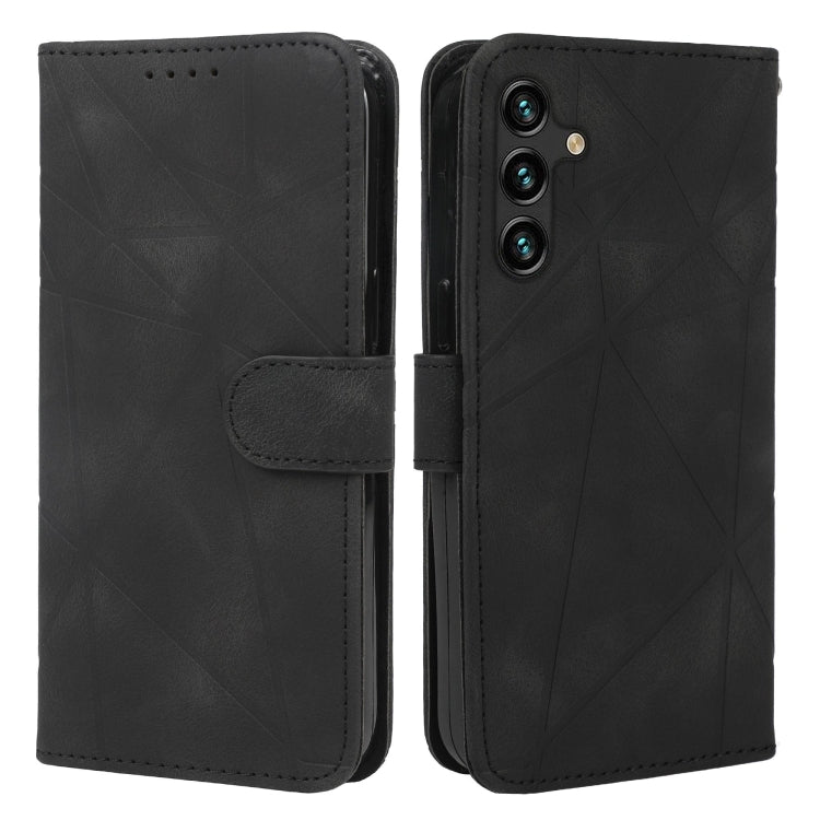 For Samsung Galaxy A54 5G Skin Feel Geometric Lines Leather Phone Case