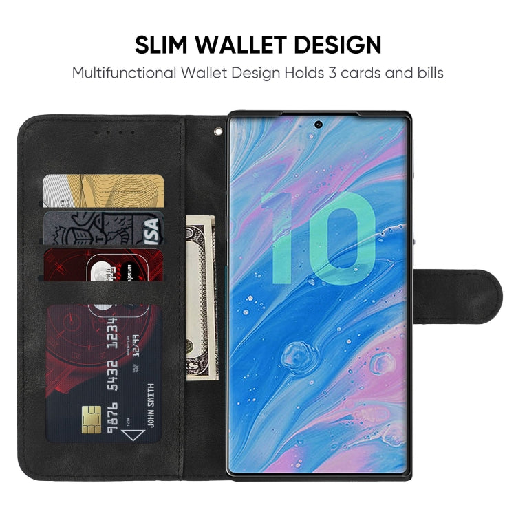 For Samsung Galaxy Note10 Skin Feel Geometric Lines Leather Phone Case