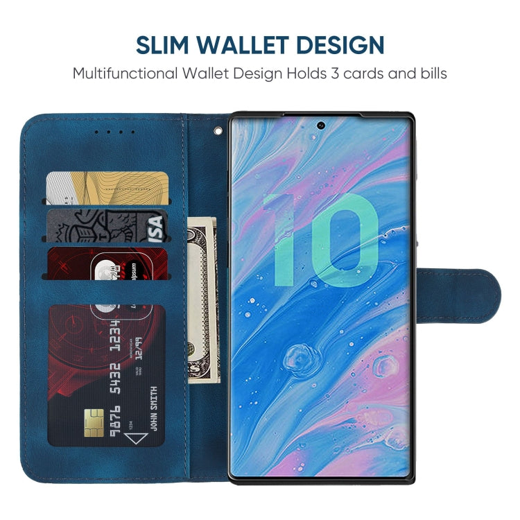 For Samsung Galaxy Note10 Skin Feel Geometric Lines Leather Phone Case