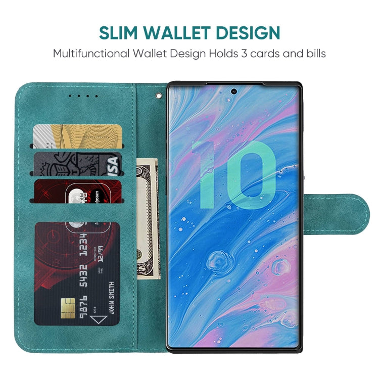 For Samsung Galaxy Note10 Skin Feel Geometric Lines Leather Phone Case