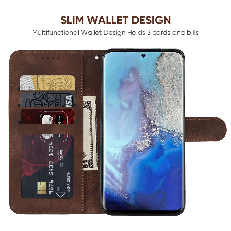 For Samsung Galaxy S20 Skin Feel Geometric Lines Leather Phone Case