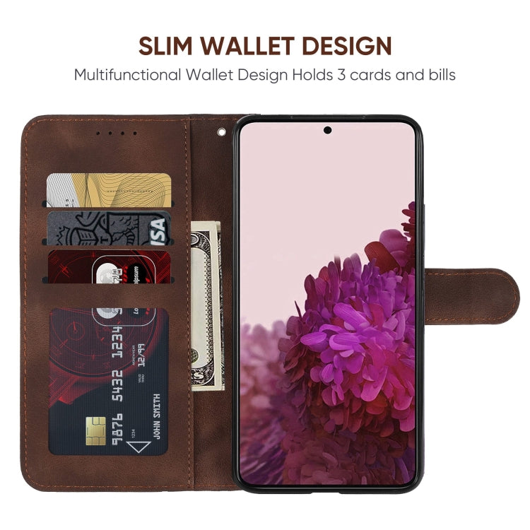 For Samsung Galaxy S20 FE Skin Feel Geometric Lines Leather Phone Case