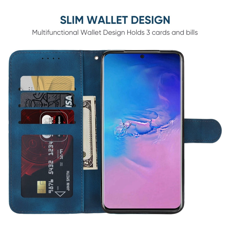 For Samsung Galaxy S20 Ultra Skin Feel Geometric Lines Leather Phone Case