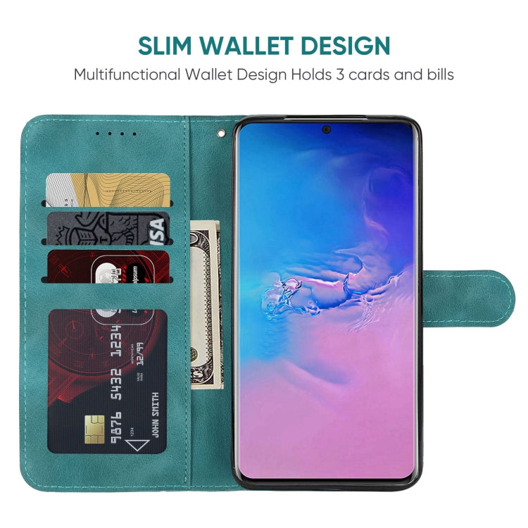 For Samsung Galaxy S20 Ultra Skin Feel Geometric Lines Leather Phone Case