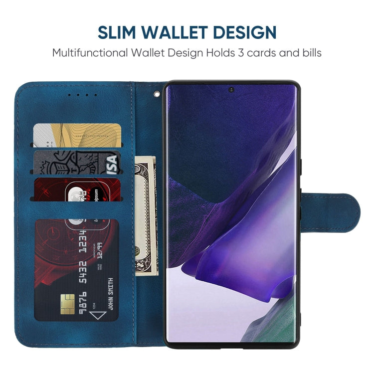 For Samsung Galaxy S22 Ultra 5G Skin Feel Geometric Lines Leather Phone Case