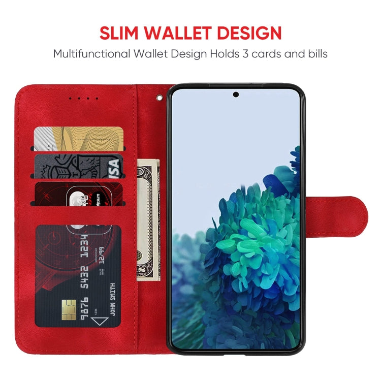 For Samsung Galaxy S22+ 5G Skin Feel Geometric Lines Leather Phone Case
