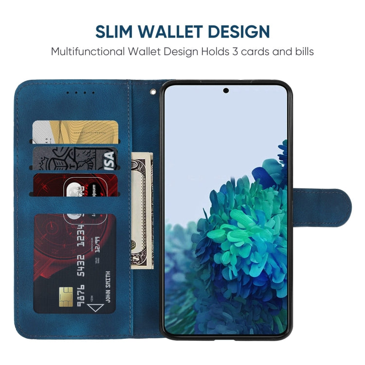 For Samsung Galaxy S22+ 5G Skin Feel Geometric Lines Leather Phone Case