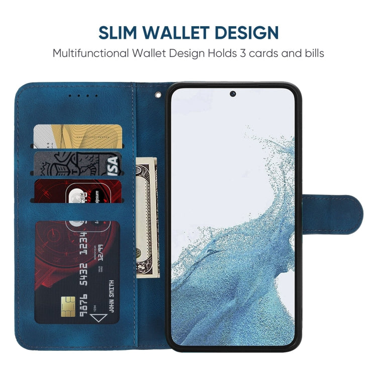 For Samsung Galaxy S23 5G Skin Feel Geometric Lines Leather Phone Case
