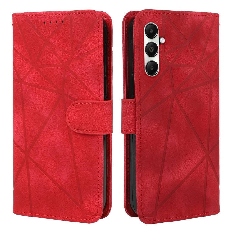 For Samsung Galaxy S23 FE 5G Skin Feel Geometric Lines Leather Phone Case