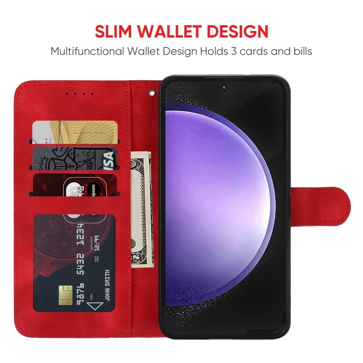 For Samsung Galaxy S23 FE 5G Skin Feel Geometric Lines Leather Phone Case