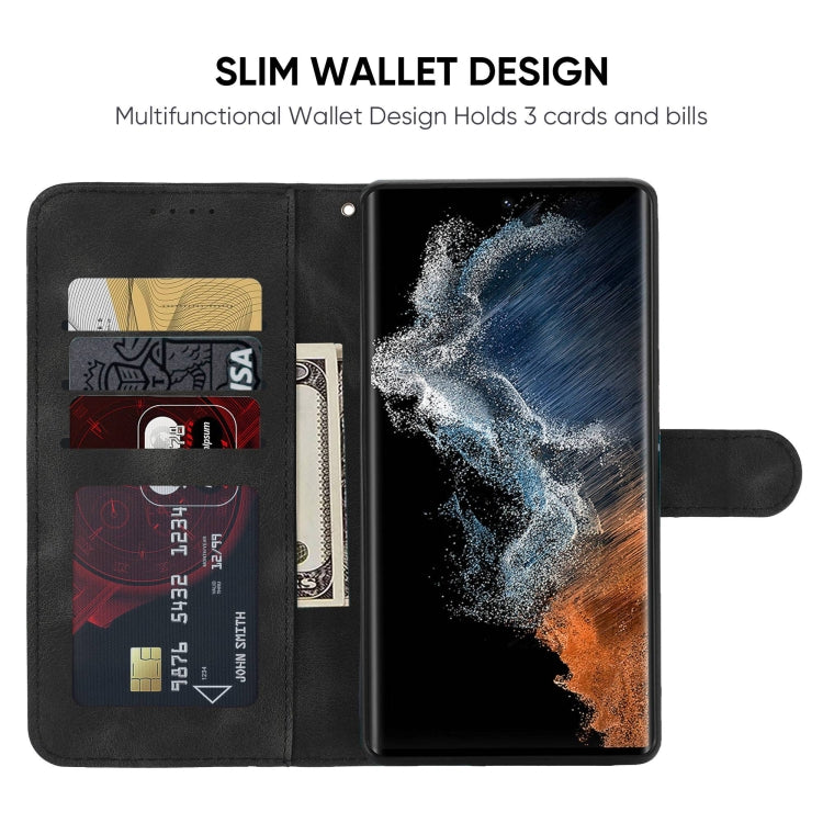 For Samsung Galaxy S23 Ultra 5G Skin Feel Geometric Lines Leather Phone Case