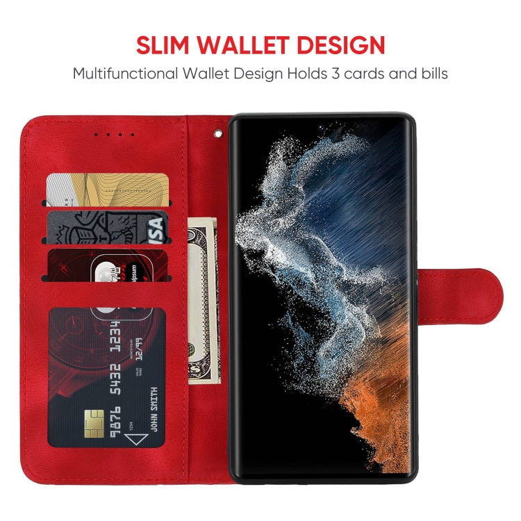 For Samsung Galaxy S23 Ultra 5G Skin Feel Geometric Lines Leather Phone Case
