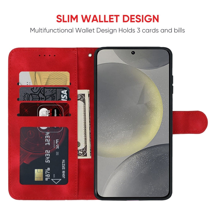 For Samsung Galaxy S24+ / S25+ 5G Skin Feel Geometric Lines Leather Phone Case