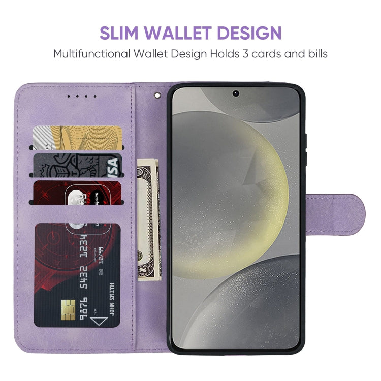For Samsung Galaxy S24+ / S25+ 5G Skin Feel Geometric Lines Leather Phone Case