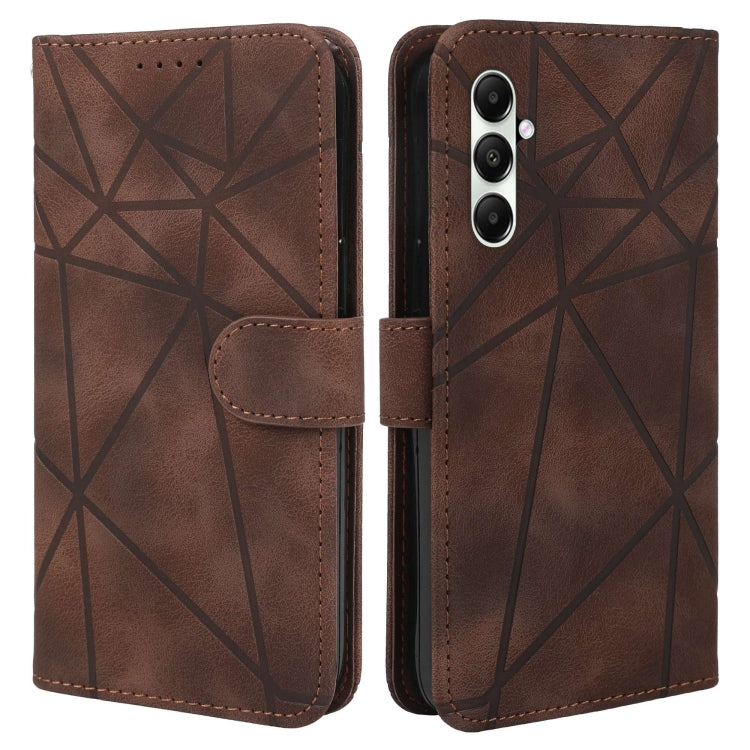 For Samsung Galaxy S24+ / S25+ 5G Skin Feel Geometric Lines Leather Phone Case
